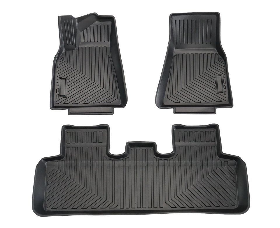 Nestour Tesla Model Y Floor Mats All-Weather Anti-Slip Waterproof Full