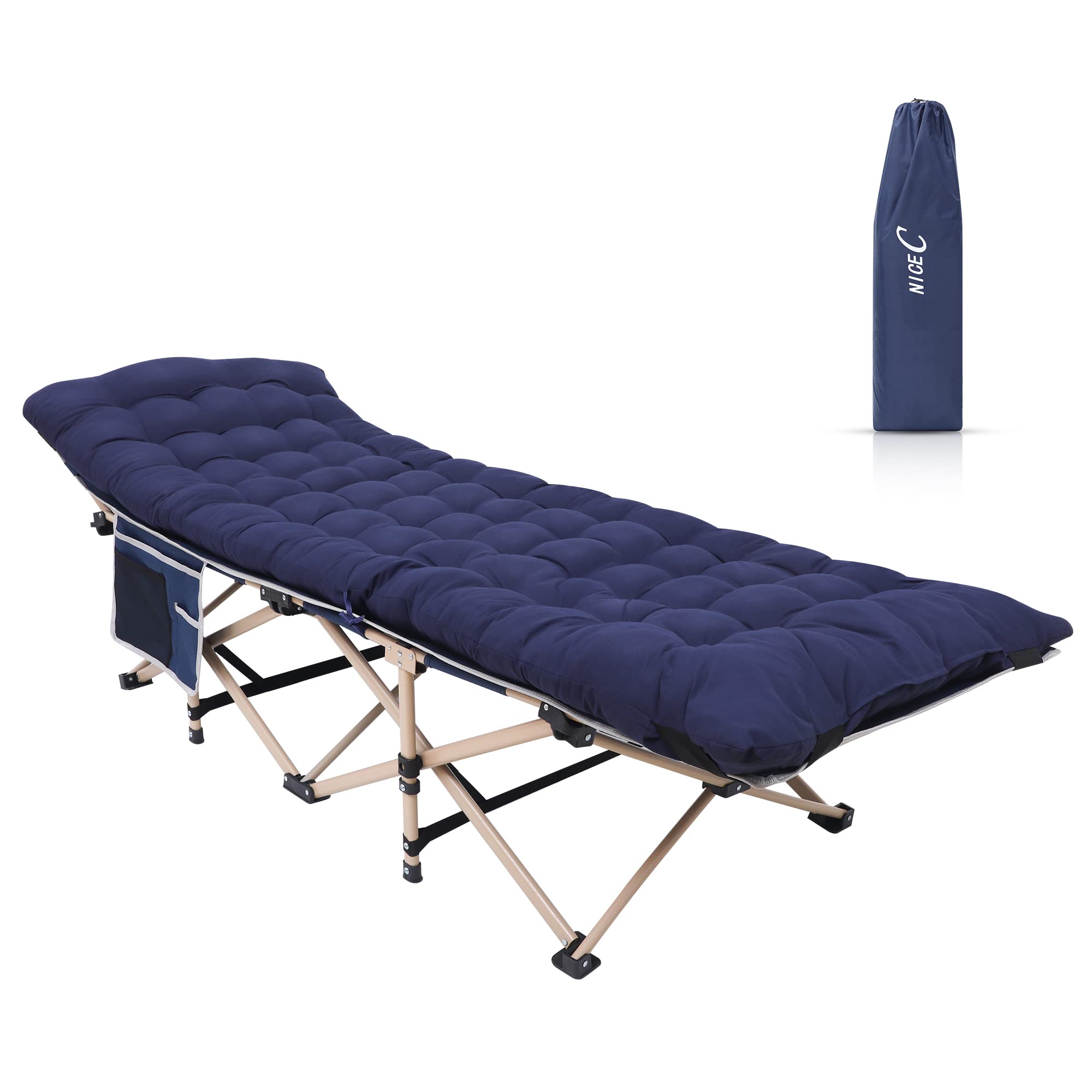 Camping Cots with Removable Mattress, Lounge Chair, Cot for Adults