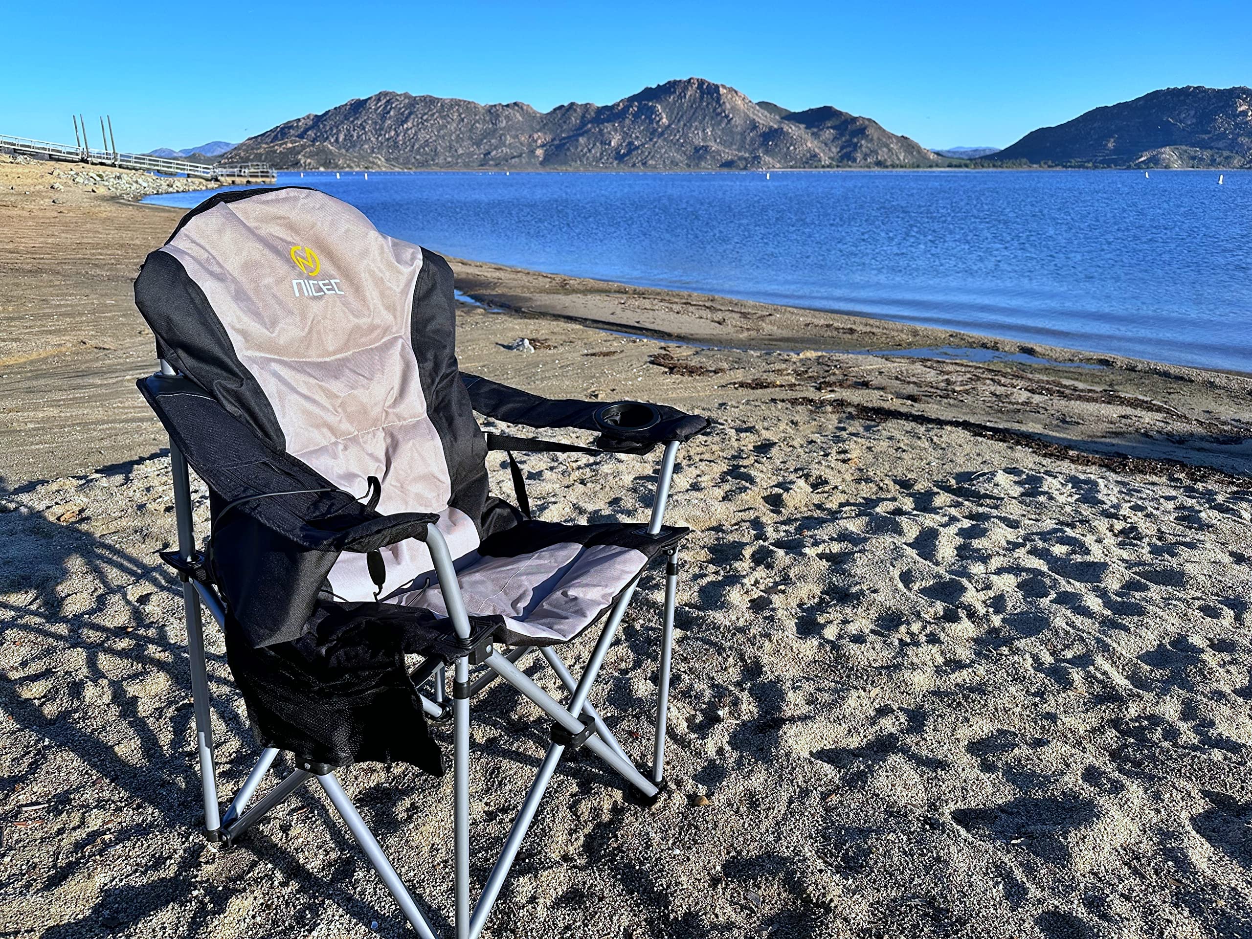 Heated Chairs, Heated Camping Chair, Beach Chair, Folding Chair, 10000mAh Power Bank