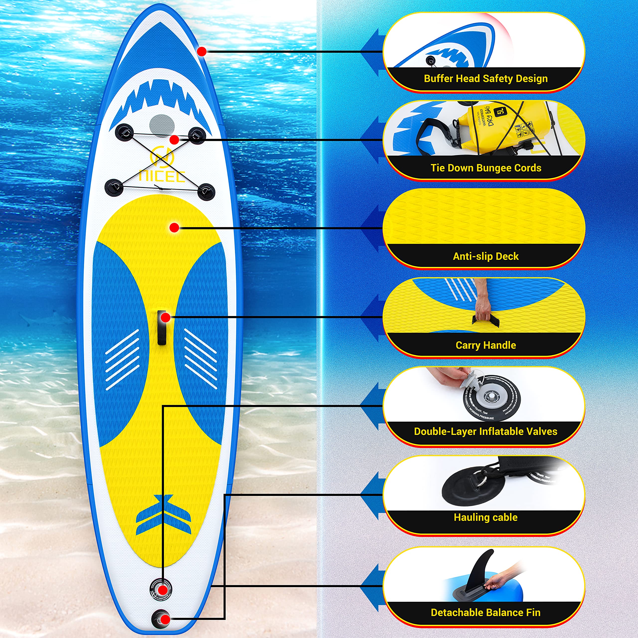 【open box】Paddle Board, Inflatable Paddle Board, Stand Up Paddle Board SUP