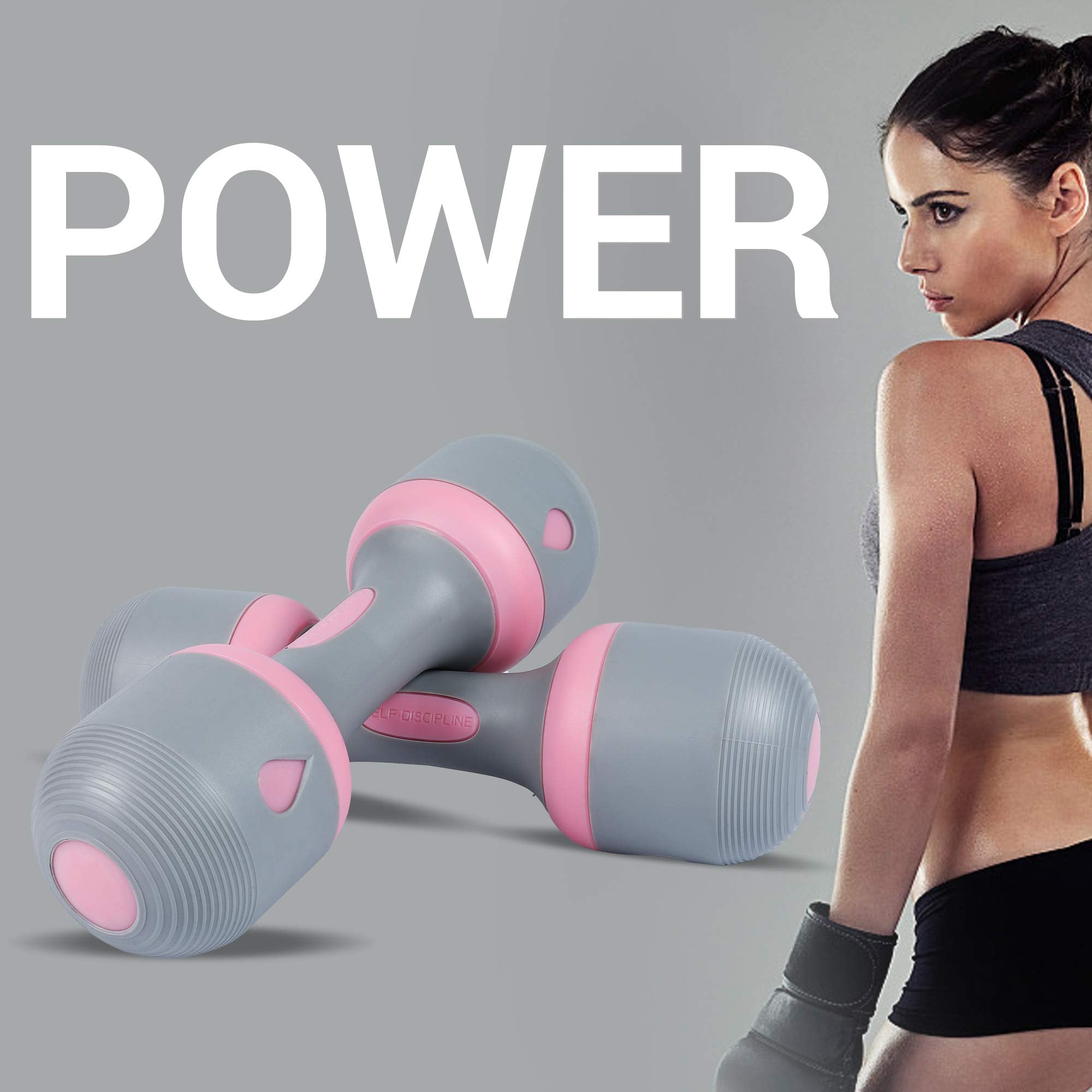 Adjustable Dumbbell, Hand Weights, 5-in-1 Weight Options